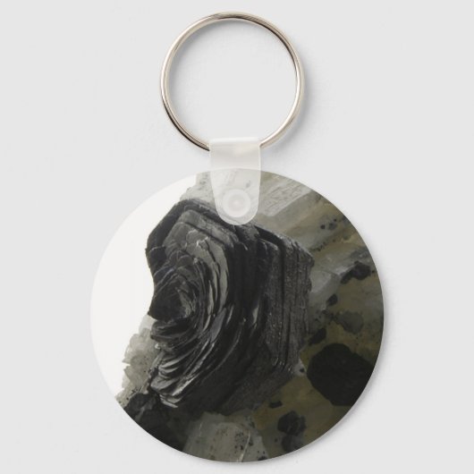 Hematite IJzer Roos Sleutelhanger (Voorkant)