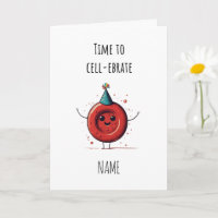 Hématologie Carte de félicitations pour globule ro