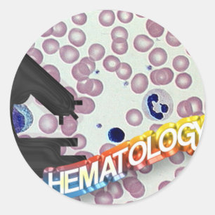 HEMATOLOGIE - Medische technologie - Laboratorium Ronde Sticker