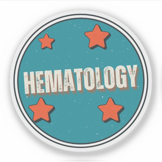 Hematologie Sticker (Voorkant)