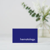 hematologie. visitekaartje (Staand voorkant)