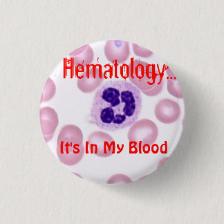 Hematologische pin ronde button 3,2 cm
