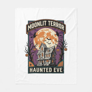 Hemd met Geest Maantje Vintage Gravure Halloween G Fleece Deken
