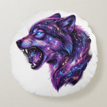 Hemdblouse met sterrenstelsel wolf brul grafisch d