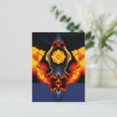 Hemel bloem briefkaart (Staand voorkant)