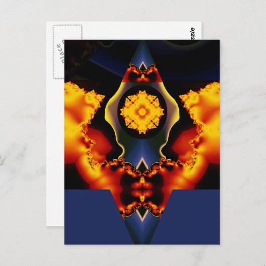 Hemel bloem briefkaart (Voorkant / Achterkant)