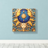 Hemel droom canvas afdruk (Insitu (Houten vloer))
