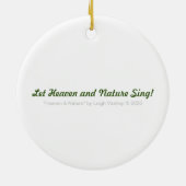 Hemel en Natuur Keramisch Ornament (Achterkant)