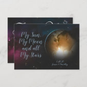 Hemel Foto Dankkaarten Save The Date (Voorkant / Achterkant)