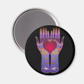 Hemel handen donkere magneet (Voorkant / Achterkant)