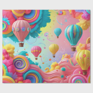 Hemel Hoog Ballon Cadeaupapier