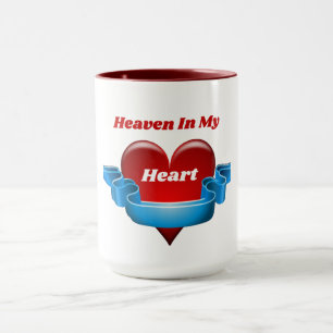 Hemel in mijn hart Twee toonkoffie Mok