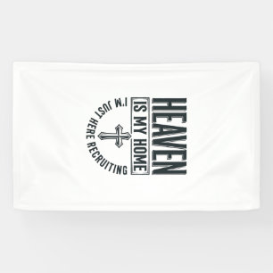 Hemel Is Mijn Thuis Christelijk Wervings T-Shirt O Spandoek