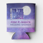 Hemel Liefde tot de Maan Bruiloft Feest Blikjeskoeler (Voorkant)