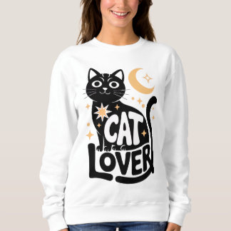 Hemel Magie Zwarte Kat Liefhebber Design Trui