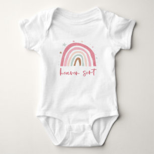 hemel met roze boho regenboog romper