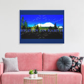 Hemel op Aarde | Geldberg Canvas Afdruk (Insitu (Woonkamer))