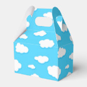 Hemel van blauwe en pluizige witte wolken - Favor  Bedankdoosjes (Achterkant)