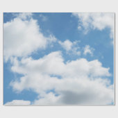 hemel, weer, natuur, wit, blauw, wolk, zonlicht cadeaupapier (Vlak)