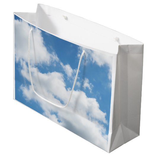 hemel, weer, natuur, wit, blauw, wolk, zonlicht groot cadeauzakje (Voorkant Gekanteld)