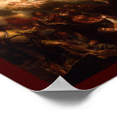 Hemelbeeld van Christus met Angels Poster (Hoek)