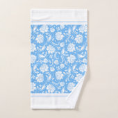 Hemelblauw en witte damkers bad handdoek (Handdoek)