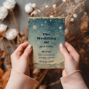 hemelblauwe halve maan kaart