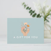 Hemelbloem Salon QR-code cadeaubon (Staand voorkant)