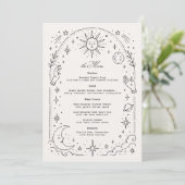 Hemelbruiloft menu (Staand voorkant)