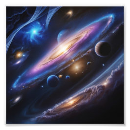 hemelconvergentie foto afdruk