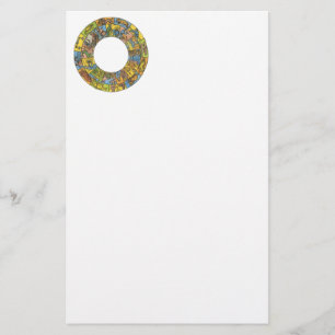  hemeldier, astrologisch dierlijk wiel briefpapier