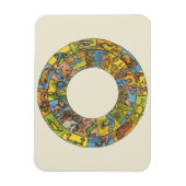  hemeldier, astrologisch dierlijk wiel magneet (Verticaal)