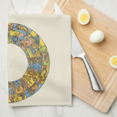  hemeldier, astrologisch dierlijk wiel theedoek (Quarter Fold)