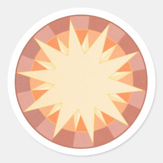 Hemelglorie Ronde Sticker