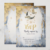 Hemelgouden maansterren kaart (Voorkant / Achterkant)