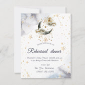 Hemelgouden maansterren kaart (Voorkant)