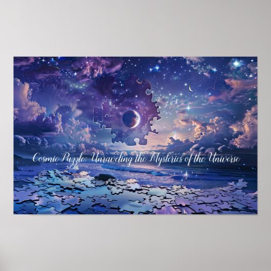 hemelhorizon-puzzel poster (Voorkant)