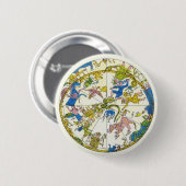  hemellichaam, Arabische sfeer, sterrenbeelden Ronde Button 5,7 Cm (Voorkant /achterkant)