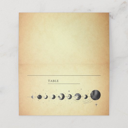  hemelmaan fases bruiloft (Buitenkant ongevouwen)