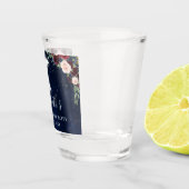 Hemelmaan Sterren Bloemrijke Meisjesuitgaansfeest Shot Glas (Rechts)