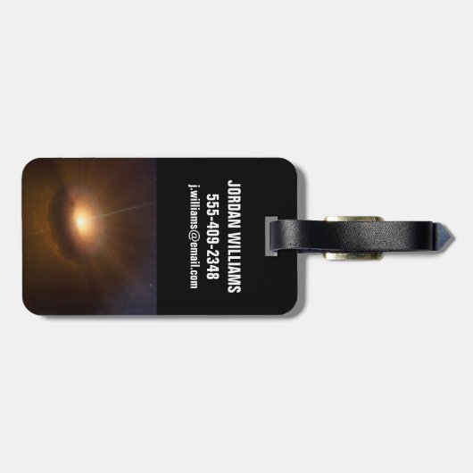 Hemelobject CX330. Bagagelabel (Achterkant horizontaal)