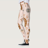 Hemeloog, maan, zonpatroon. leggings (Links)