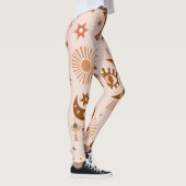 Hemeloog, maan, zonpatroon. leggings (Rechts)