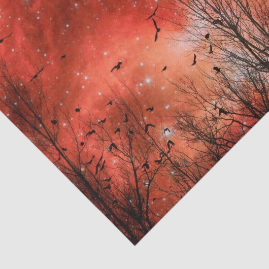 hemelrood tissuepapier (Detail)