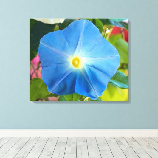 Hemels Blauw Morgen Glorie Canvas Art Afdruk (Insitu (Houten vloer))