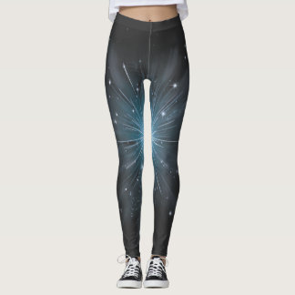 Hemels Blauwe Steruitbarsting Kosmisch Licht Leggings