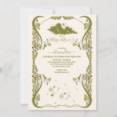  hemels botanisch Baby shower Kaart (Voorkant)