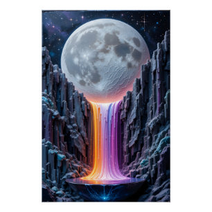 hemels cascadesculptuur perfect poster