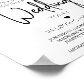 Hemels Gedicht Ter liefdevolle herinnering Trouwhe Poster (Hoek)