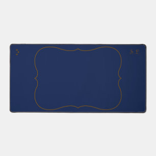 Hemels Geleerde Marineblauwe Bureaumat met Initial